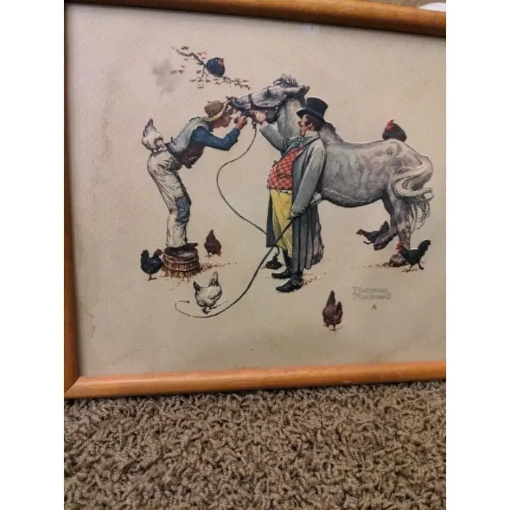Norman Rockwell Salesman Horsetrader Art Print - Picture 4 of 12